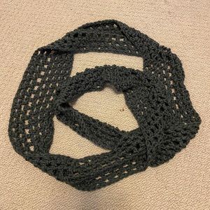 Gray Knit Scarf